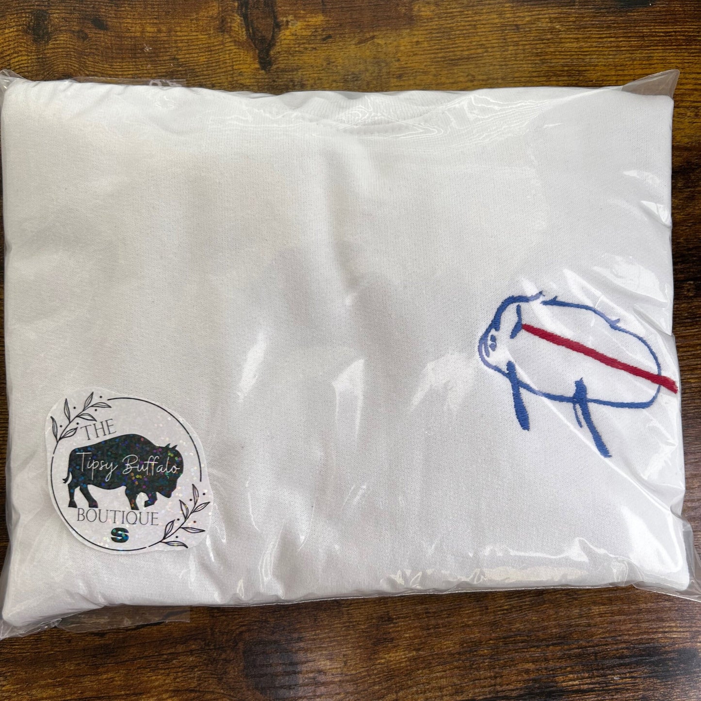 Football fan Sweatshirt Embroidered Crewneck Sweatshirt, potato buffalo sweatshirt buffalo football fan gift for her Christmas Gift