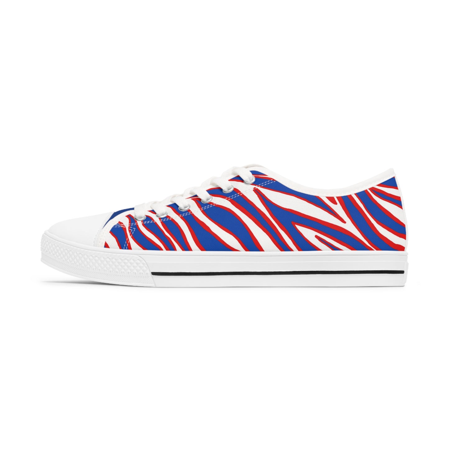 Buffalo Football Fan gear low top buffalo theme sneakers for women, buffalo football shoes, buffalo football slides. Let’s go buffalo