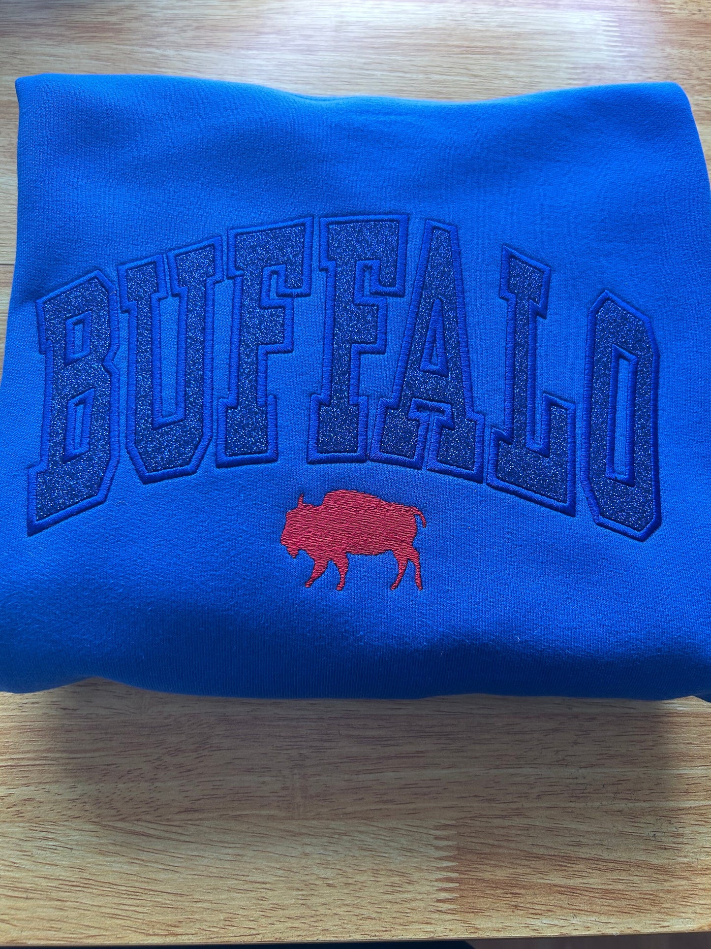 Buffalo Glitter Embroidered Sweatshirt