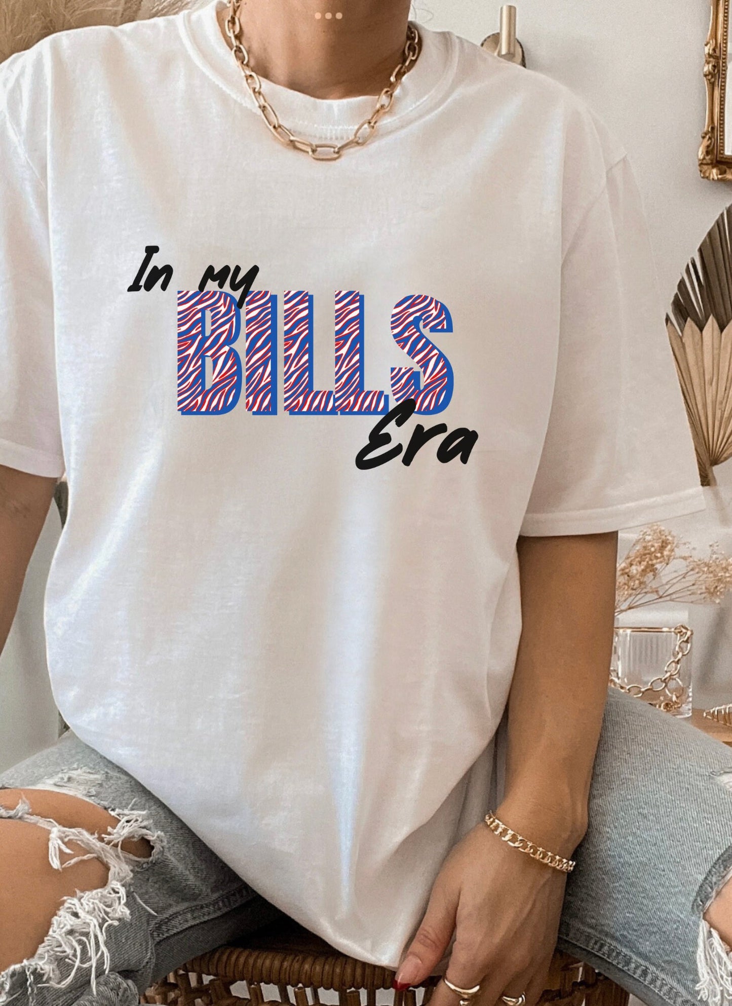 Unisex bills shirt, In My Bills Era T shirt, Buffalo football themed T shirt, Go bills, buffalo fan gift. Christmas gift for her