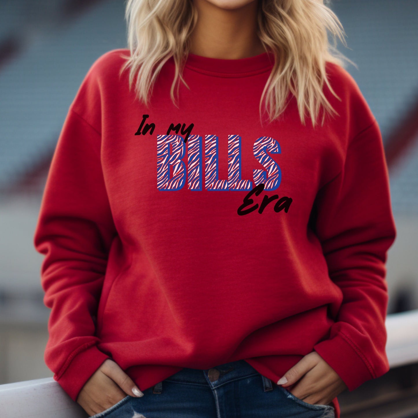 Bills Football fan Sweatshirt Unisex Heavy Blend™ Crewneck Sweatshirt, Go bills In My Bills Era sweatshirt buffalo football fan gift for her