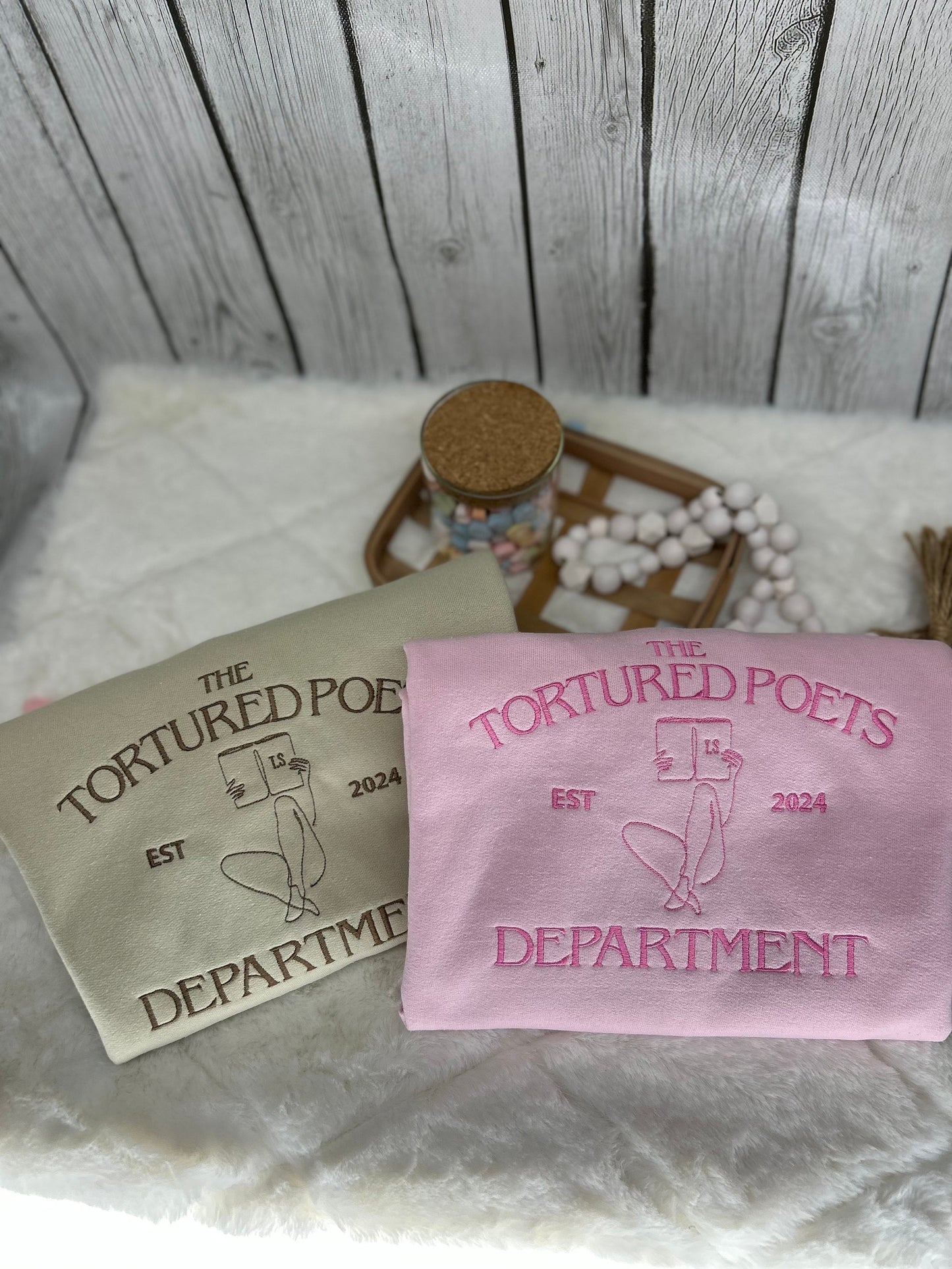 Embroidered  The Tortured Poets Department sweatshirt Swiftie sweatshirt gift Gift for swiftie book lover sweatshirt